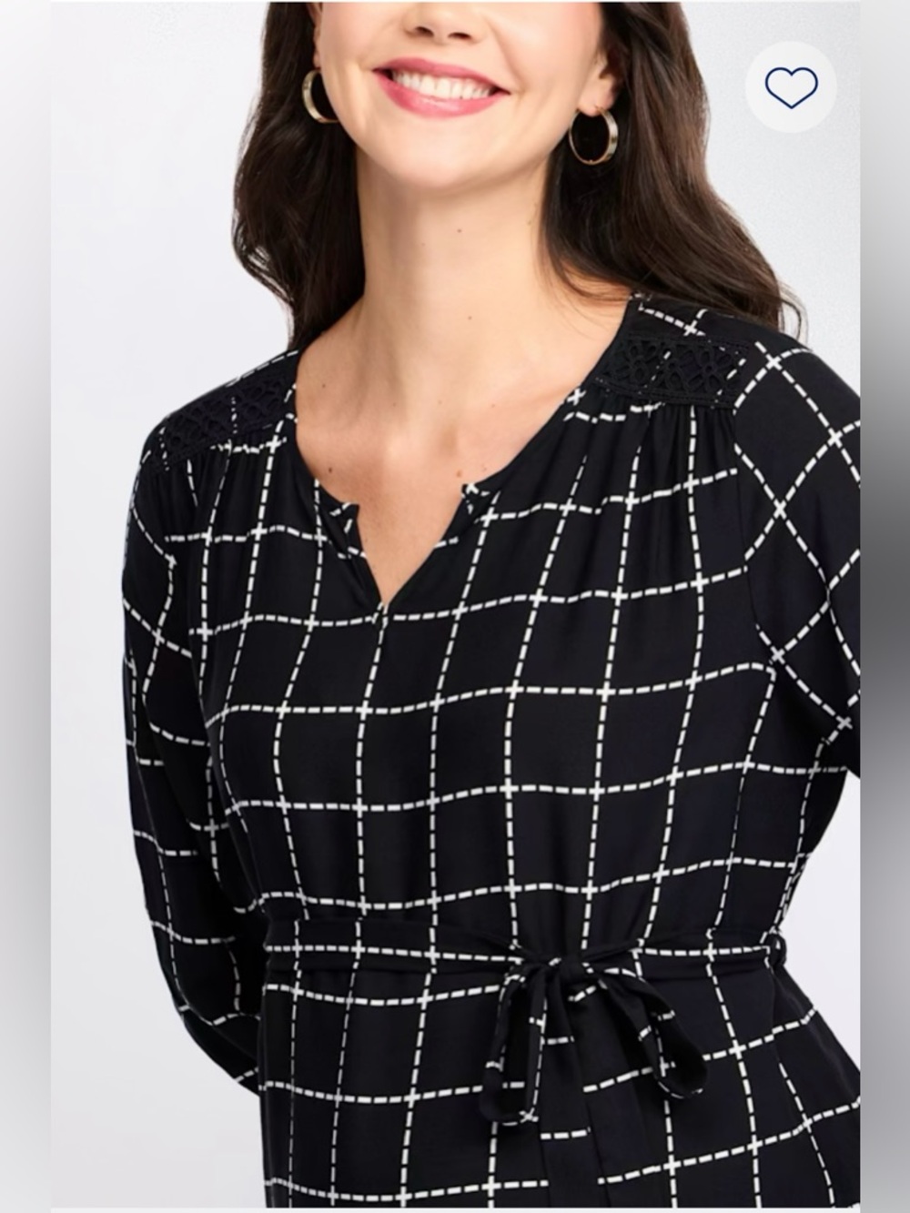 Full Moon Luka tie maternity blouse - Picture 3 of 9